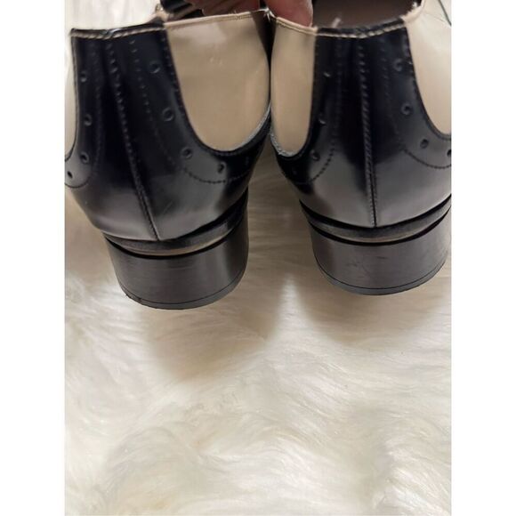 Jason Wu stacked Kiltie Oxford leather loafers two tone 37.5 - Picture 3 of 15